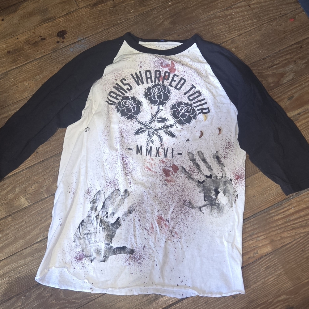 Vans Warped Tour Unisex Long Sleeve Tee - Black & White